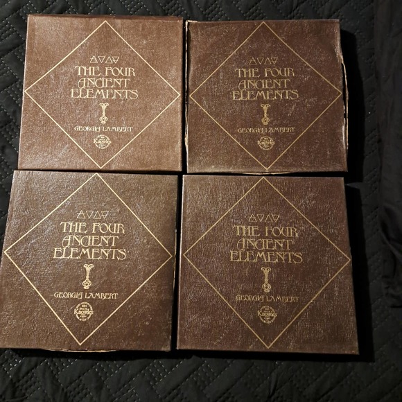 THE FOUR ANCIENT ELEMENTS Series Georgia Lambert KNOWLES 3 Plates COA&Box - Picture 4 of 4